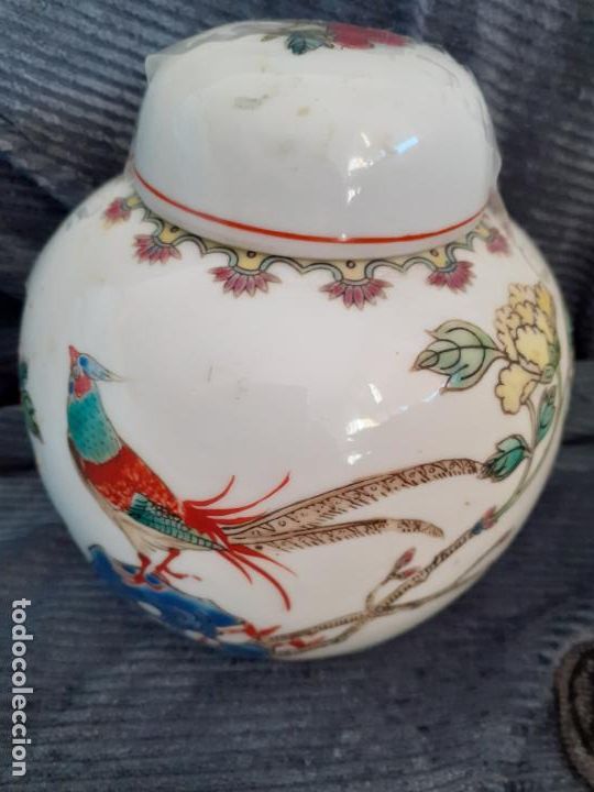 Antig&uuml;edades: Bote porcelana de te - Foto 2