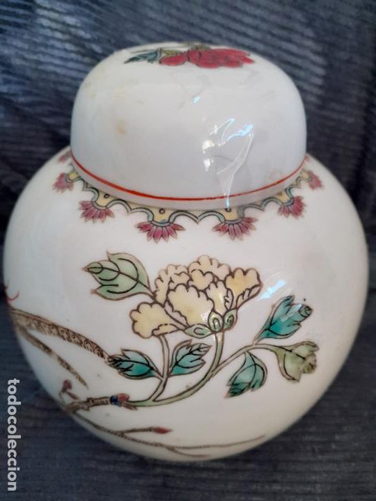 Antig&uuml;edades: Bote porcelana de te - Foto 5