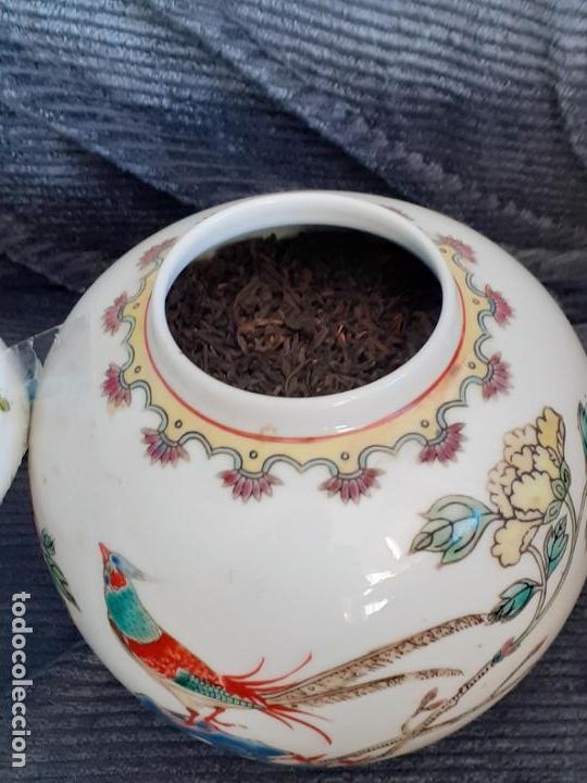 Antig&uuml;edades: Bote porcelana de te - Foto 6