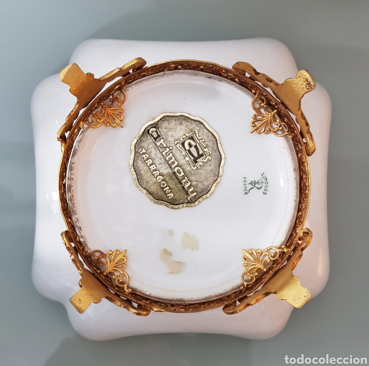 Antig&uuml;edades: CUENCO CON BASE DE LIMOGES CON INCRUSTACIONES DE ORO - Foto 3