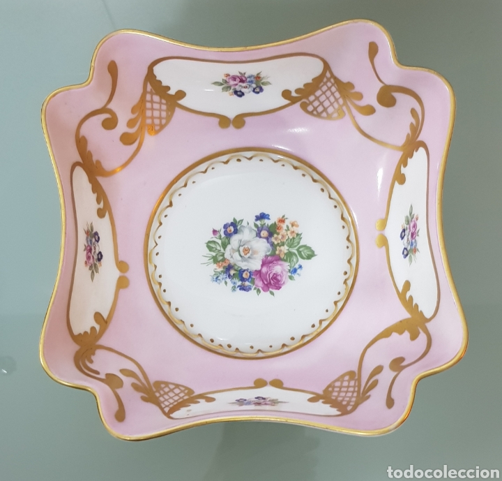 Antig&uuml;edades: CUENCO CON BASE DE LIMOGES CON INCRUSTACIONES DE ORO - Foto 1