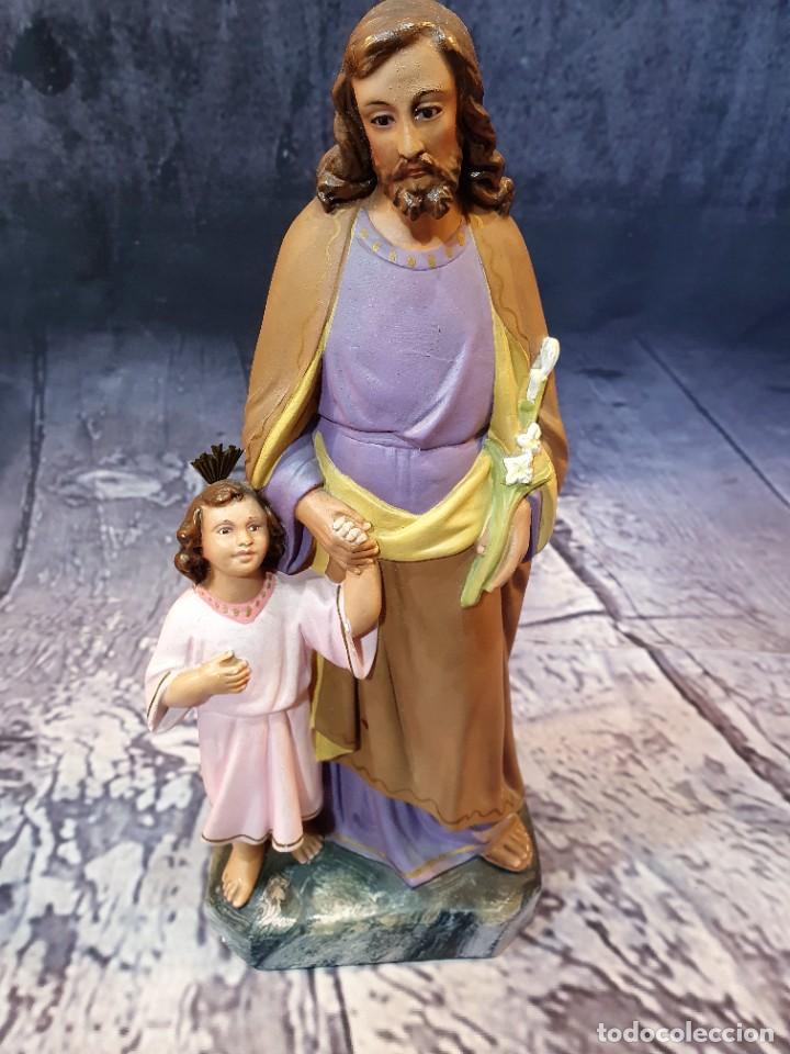 Antig&uuml;edades: FIGURA RELIGIOSA DE ESCAYOLA - Foto 1