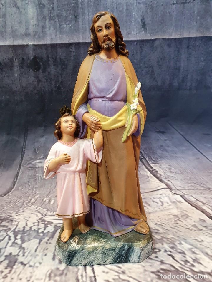 Antig&uuml;edades: FIGURA RELIGIOSA DE ESCAYOLA - Foto 2