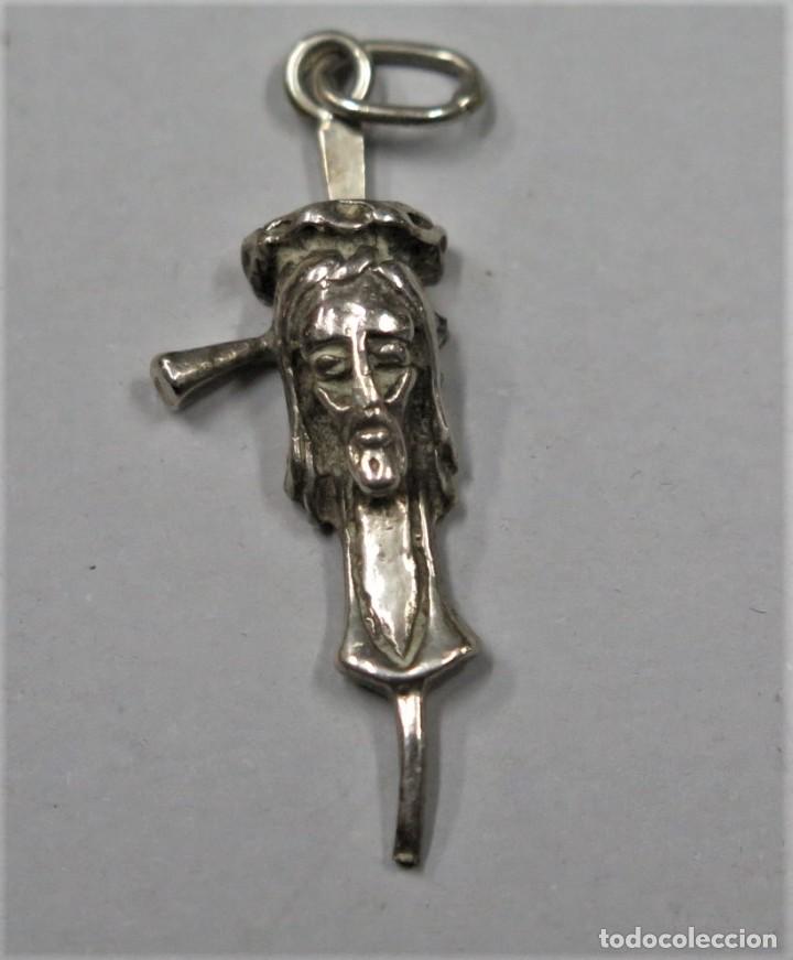 Antig&uuml;edades: MEDALLA CRISTO. PLATA - Foto 1