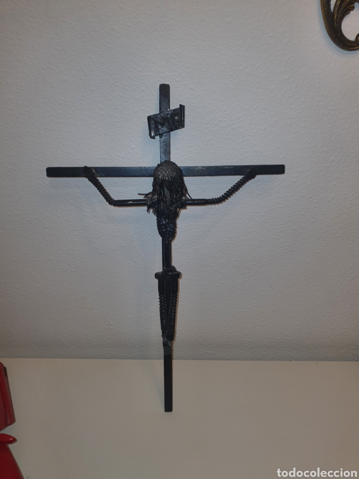 Antig&uuml;edades: Crucifijo met&aacute;lico - Foto 5