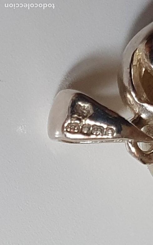Antig&uuml;edades: Colgante de plata en forma de corazon - Foto 9