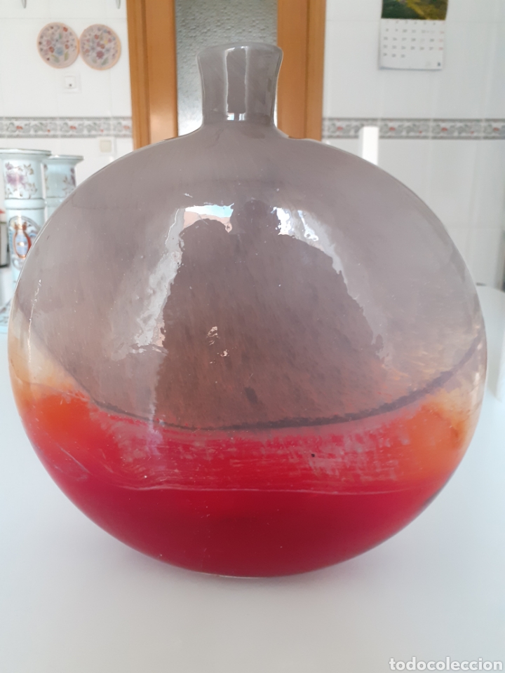 Antig&uuml;edades: Conjunto de jarr&oacute;n y flor en cristal de Murano - Foto 3