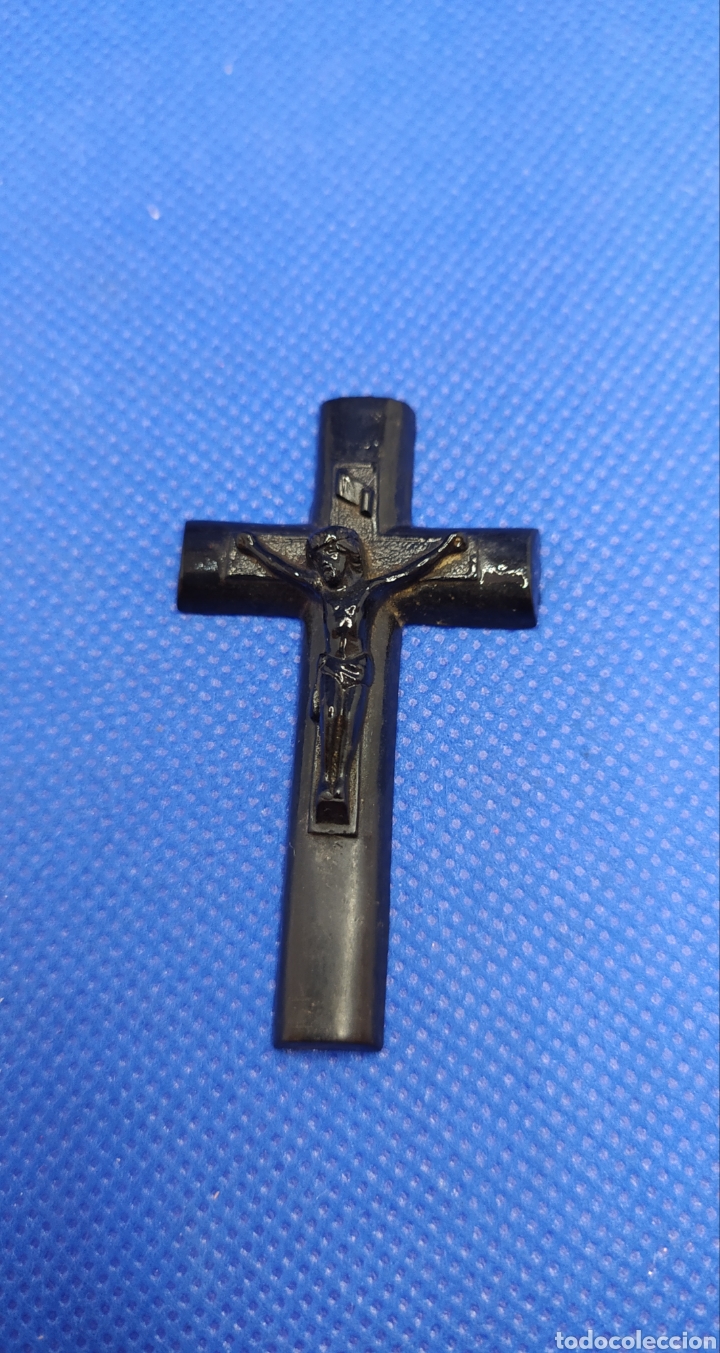 Antig&uuml;edades: Cruz Negra con Cristo 55cm - Foto 1