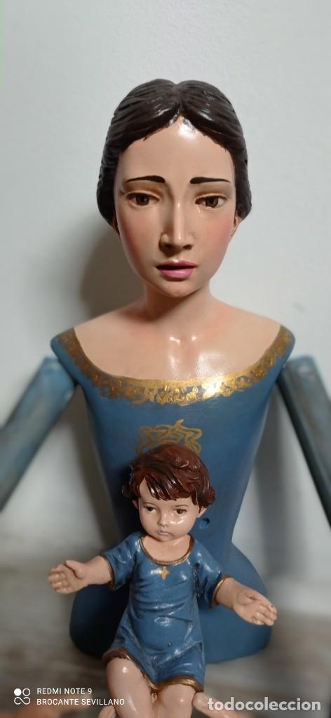 Antig&uuml;edades: Virgen candelero vestir - Foto 5