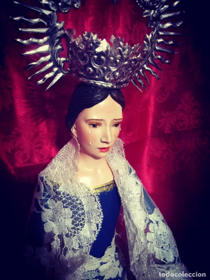 Antig&uuml;edades: Virgen candelero vestir - Foto 2