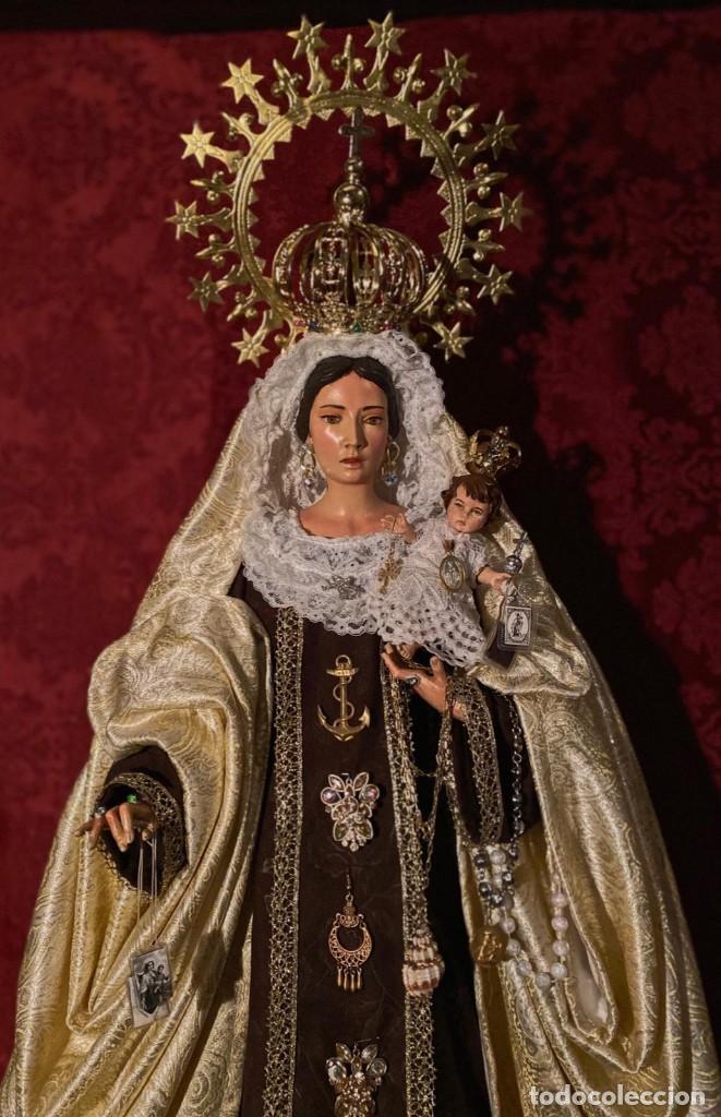 Antig&uuml;edades: Virgen candelero vestir - Foto 3