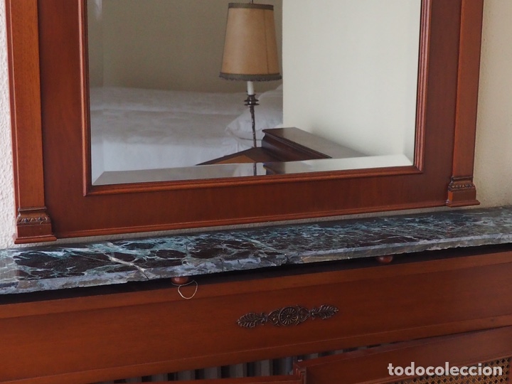 Antig&uuml;edades: Elegante espejo estilo alfonsino biselado - Foto 12