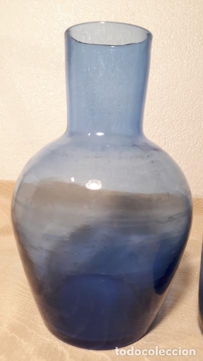 Antig&uuml;edades: Verdot de cristal azul - Foto 4