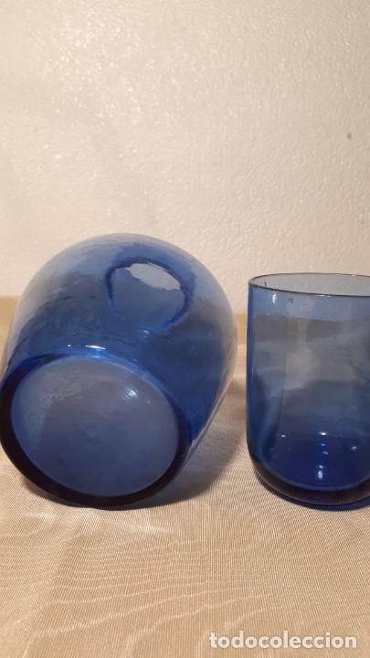 Antig&uuml;edades: Verdot de cristal azul - Foto 5