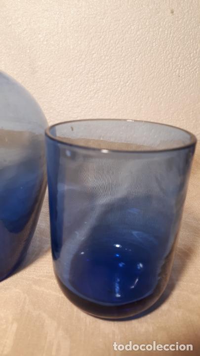 Antig&uuml;edades: Verdot de cristal azul - Foto 6