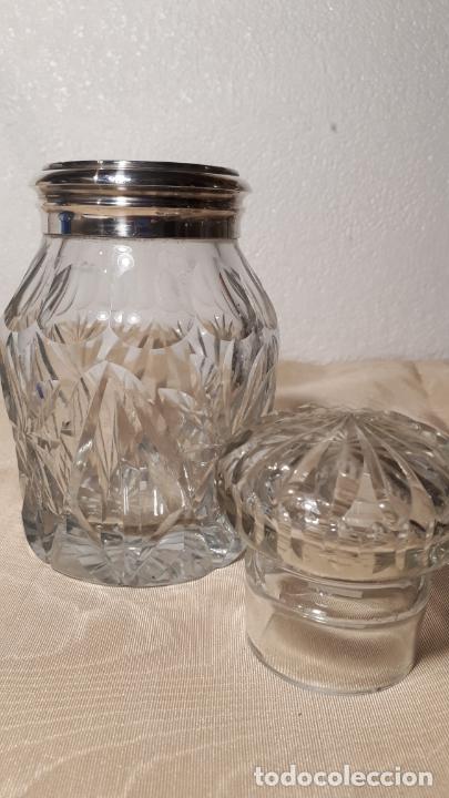 Antig&uuml;edades: Tarro de cristal tallado - Foto 2