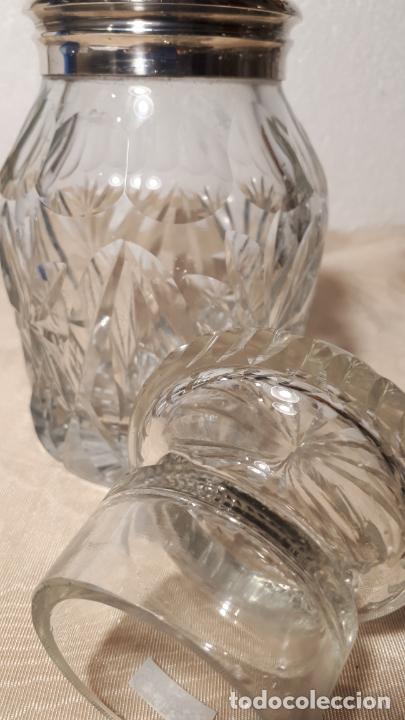 Antig&uuml;edades: Tarro de cristal tallado - Foto 4