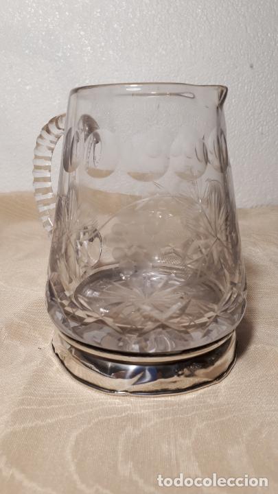 Antig&uuml;edades: Jarra de cerveza en cristal y plata - Foto 5