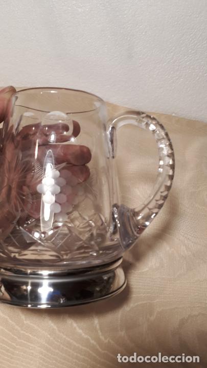 Antig&uuml;edades: Jarra de cerveza en cristal y plata - Foto 7