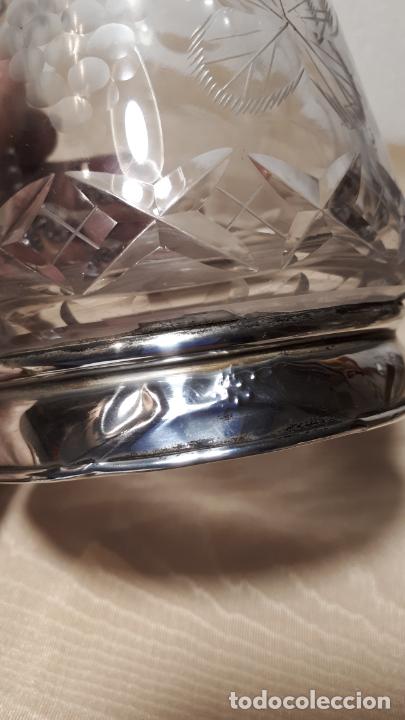 Antig&uuml;edades: Jarra de cerveza en cristal y plata - Foto 8