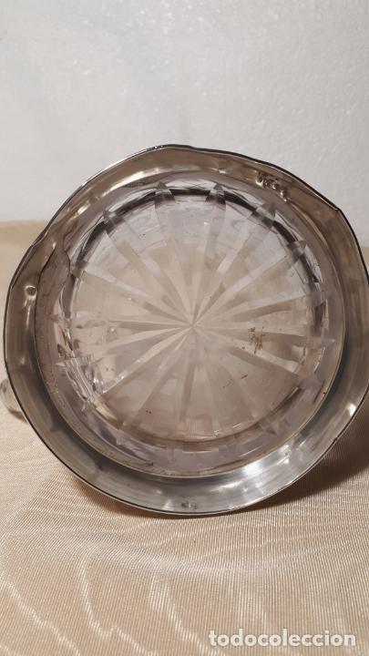 Antig&uuml;edades: Jarra de cerveza en cristal y plata - Foto 9