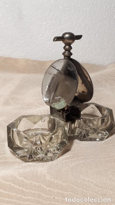 Antig&uuml;edades: Original salero de cristal. - Foto 4