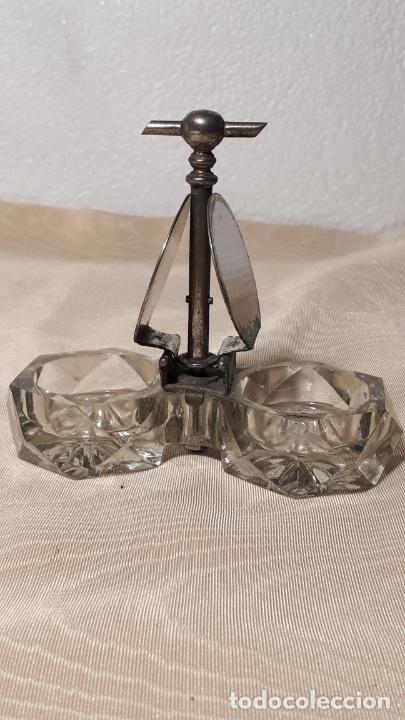 Antig&uuml;edades: Original salero de cristal. - Foto 5