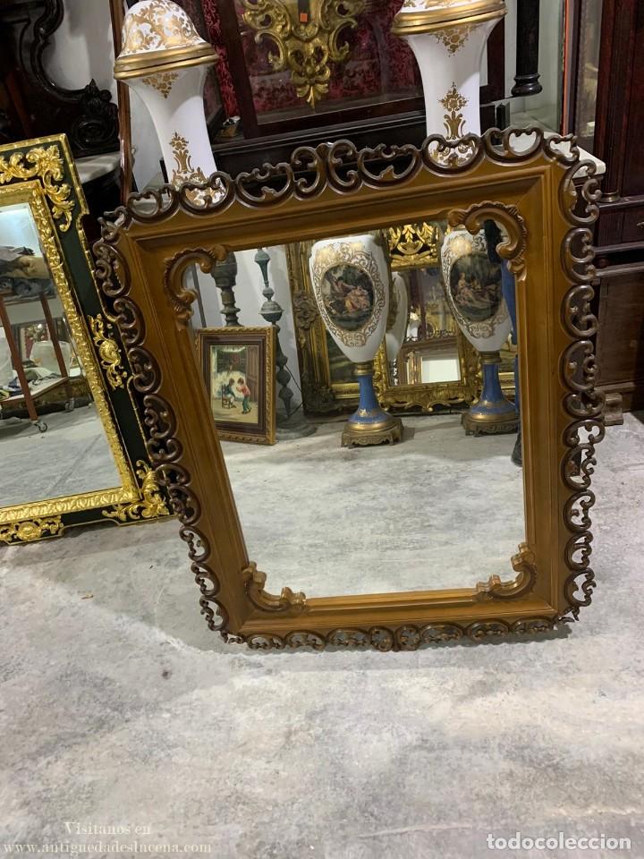 Antig&uuml;edades: ELEGANTE ESPEJO EN MADERA - Foto 5