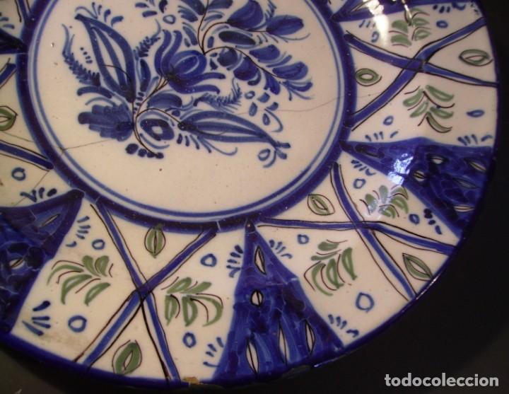 Antig&uuml;edades: PLATO CER&Aacute;MICA DE MANISES XIX - Foto 6