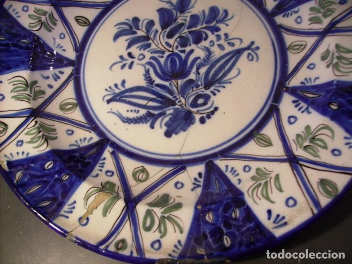 Antig&uuml;edades: PLATO CER&Aacute;MICA DE MANISES XIX - Foto 7