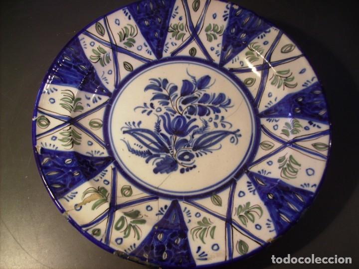 Antig&uuml;edades: PLATO CER&Aacute;MICA DE MANISES XIX - Foto 8
