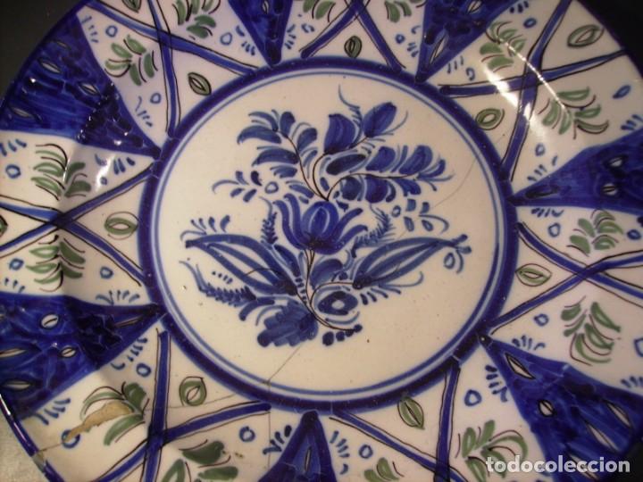 Antig&uuml;edades: PLATO CER&Aacute;MICA DE MANISES XIX - Foto 9