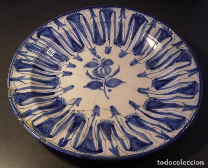 Antig&uuml;edades: PLATO CER&Aacute;MICA DE MANISES XIX - Foto 2