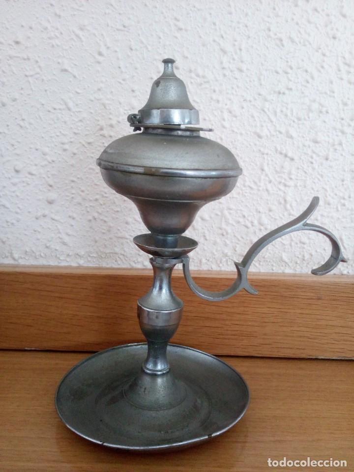 Antig&uuml;edades: CANDIL O LAMPARA DE ACEITE. - Foto 1