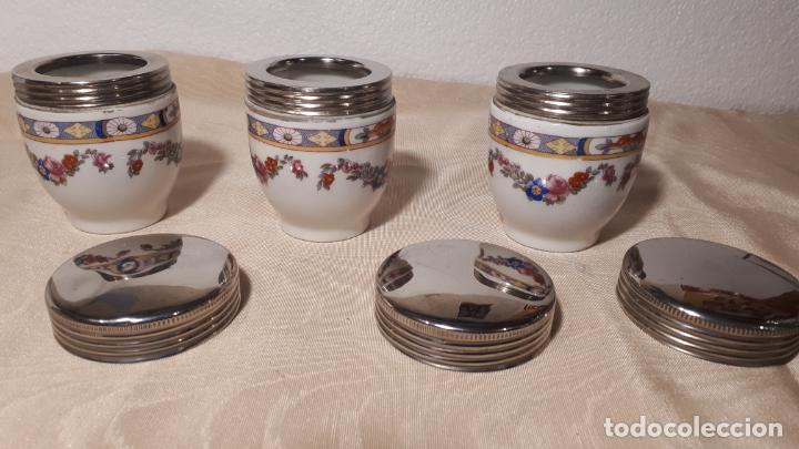 Antig&uuml;edades: Tres tarros de porcelana Checa - Foto 2