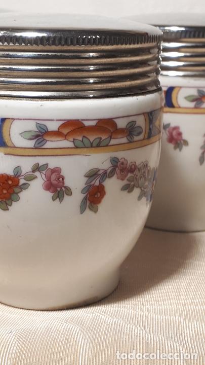 Antig&uuml;edades: Tres tarros de porcelana Checa - Foto 13