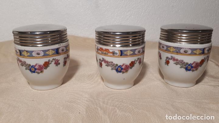 Antig&uuml;edades: Tres tarros de porcelana Checa - Foto 1