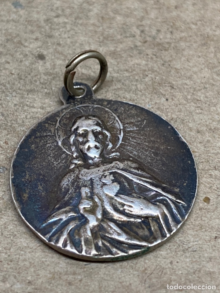 Antig&uuml;edades: Medalla de plata religiosa - Foto 1