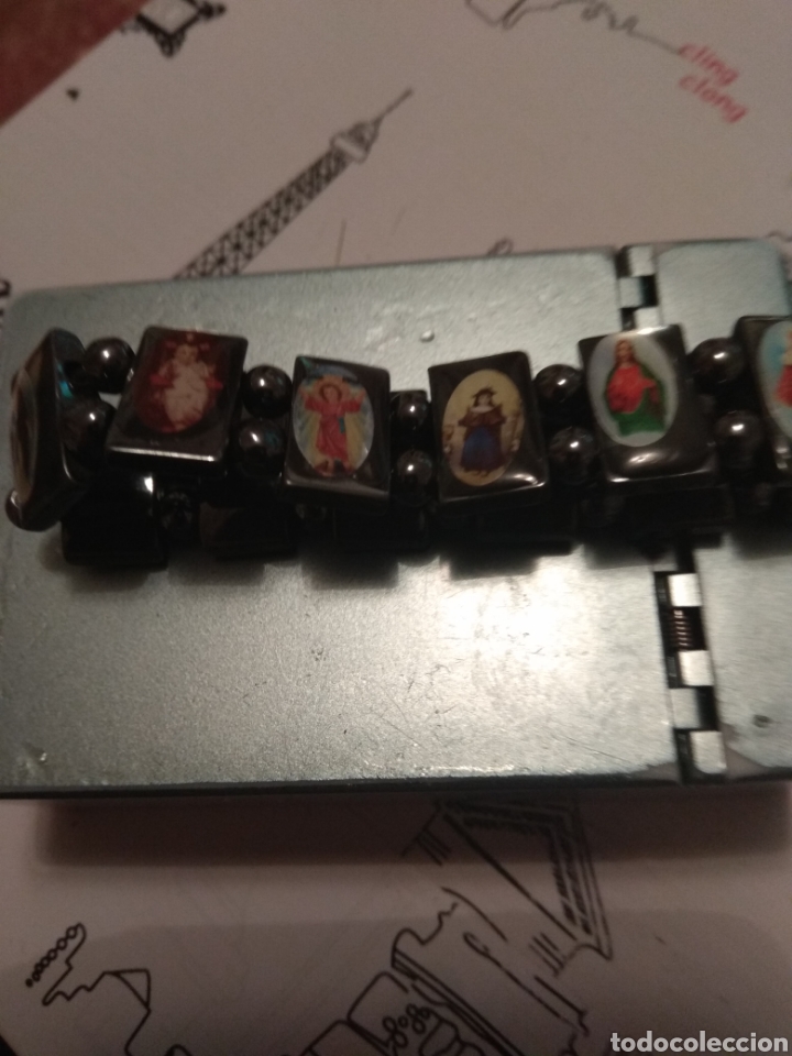 Antig&uuml;edades: pulsera de Santos onix - Foto 2
