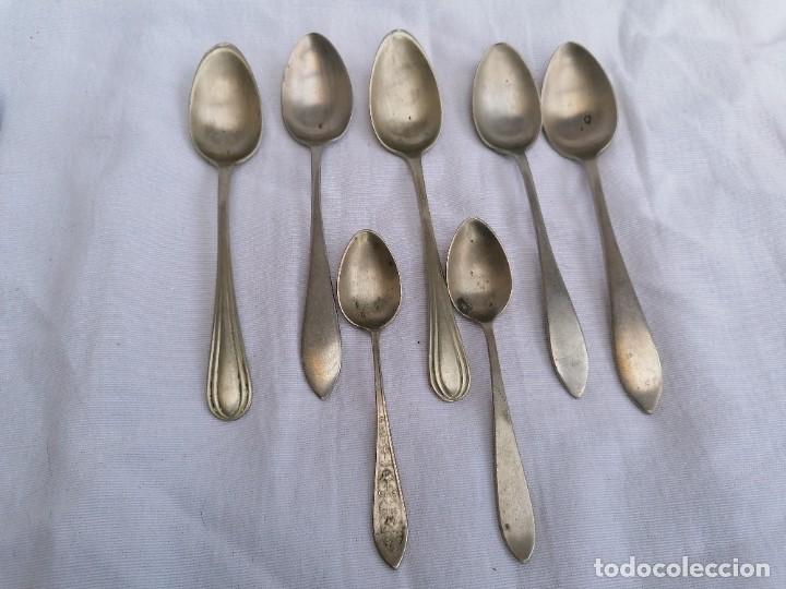 Antig&uuml;edades: Lote de 7cucharitas postre y cafe - Foto 3
