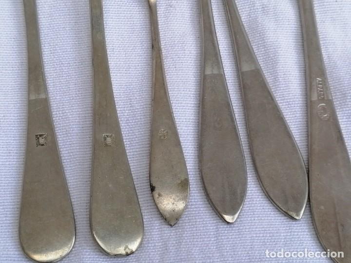 Antig&uuml;edades: Lote de 7cucharitas postre y cafe - Foto 4