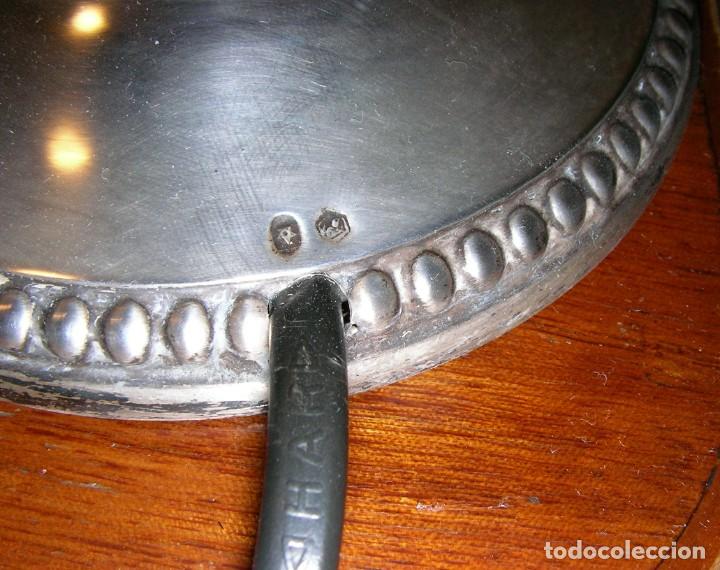 Antig&uuml;edades: LAMPARA DE MESA CON PIE DE PLATA - Foto 3