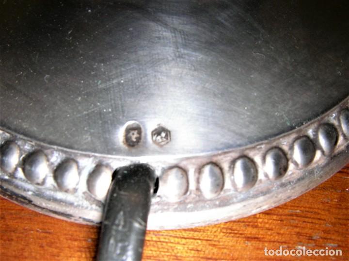 Antig&uuml;edades: LAMPARA DE MESA CON PIE DE PLATA - Foto 7