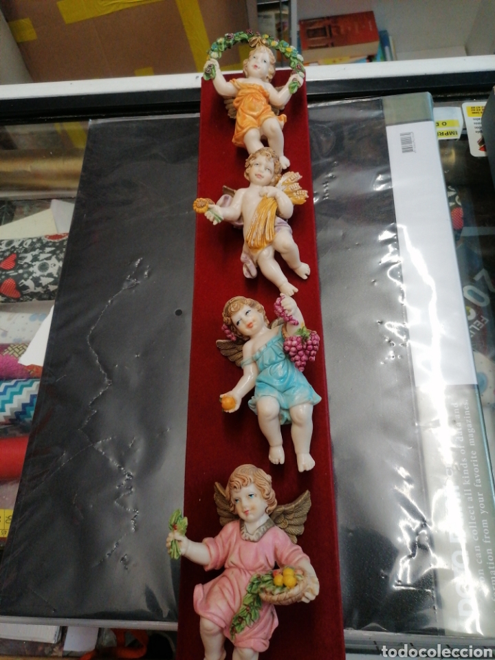 Antig&uuml;edades: Angelitos de pl&aacute;stico italiano - Foto 1