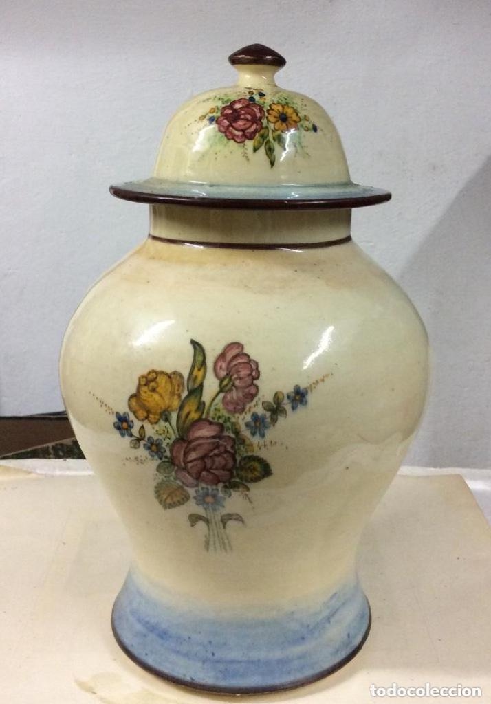 Antigüedades: Antiguo jarrón de porcelana firmado HURSA - Foto 1 - 248155500