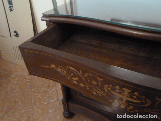 Antig&uuml;edades: C&Oacute;MODA DE CAOBA CON MARQUETERIA - Foto 6