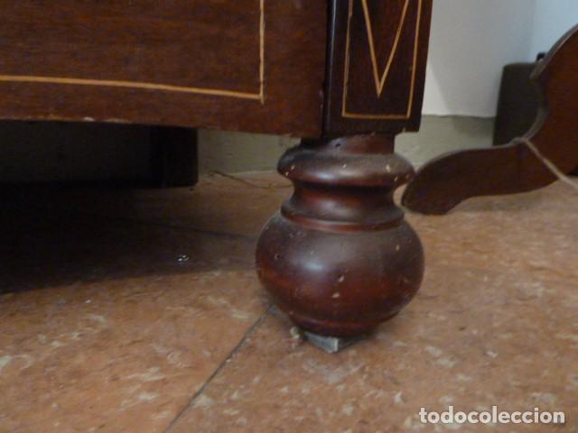 Antig&uuml;edades: C&Oacute;MODA DE CAOBA CON MARQUETERIA - Foto 7