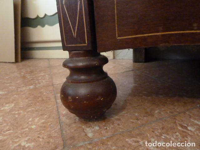 Antig&uuml;edades: C&Oacute;MODA DE CAOBA CON MARQUETERIA - Foto 8