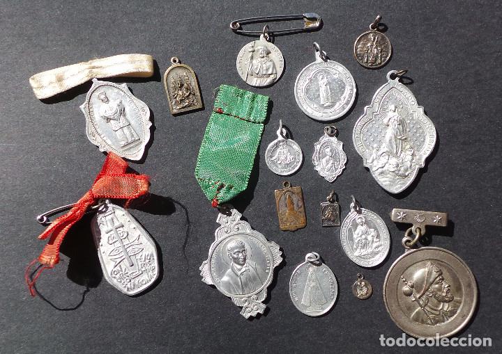 Antig&uuml;edades: LOTE DE MEDALLAS RELIGIOSAS. - Foto 3