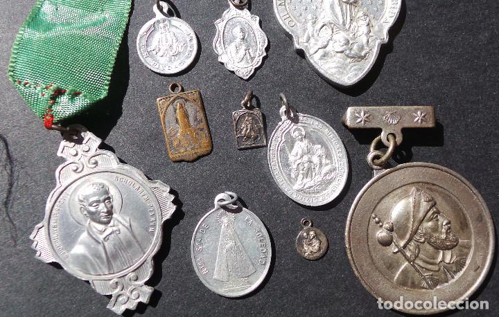 Antig&uuml;edades: LOTE DE MEDALLAS RELIGIOSAS. - Foto 7